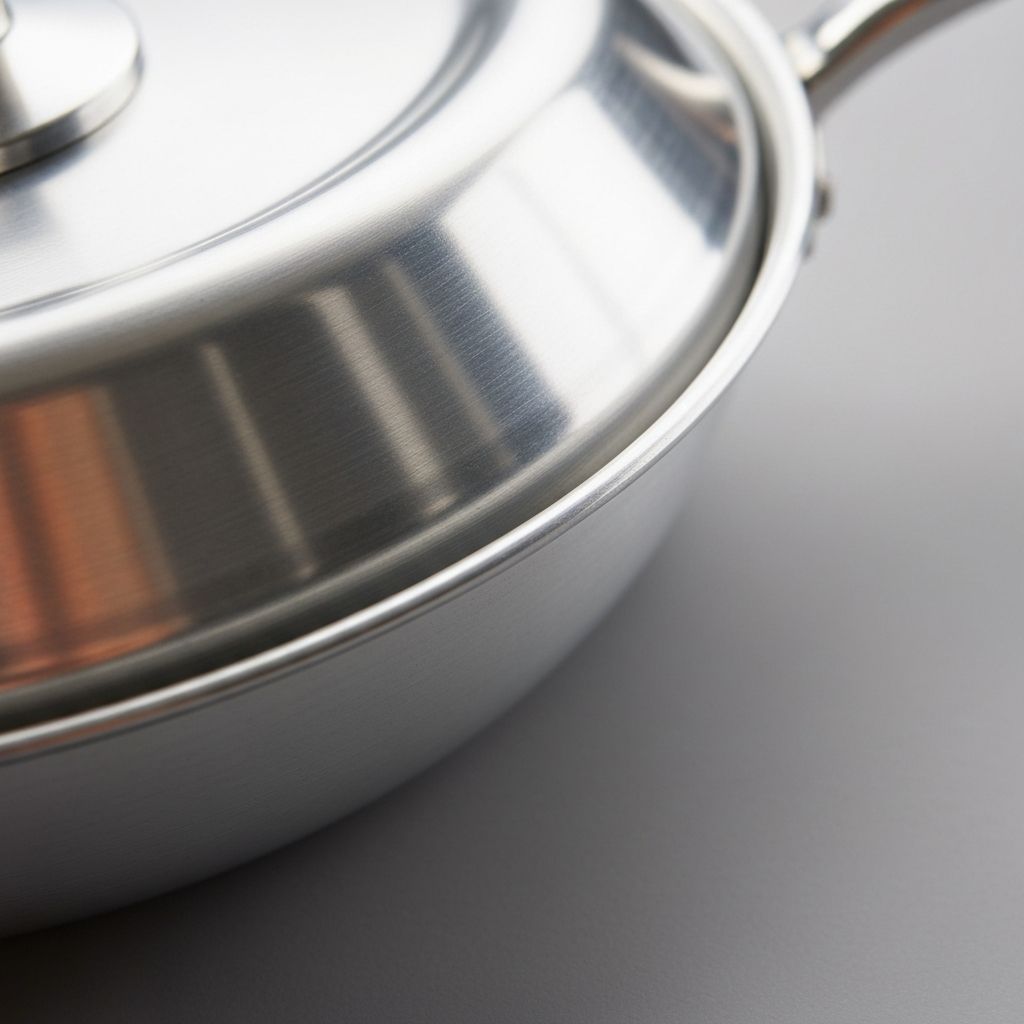 Polishing Magnalite cookware to restore mirror finish with metal polish
